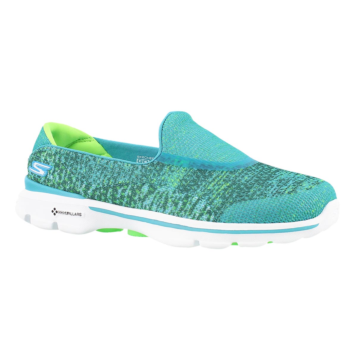 Lds GOwalk 3 Glisten teal slipon walking