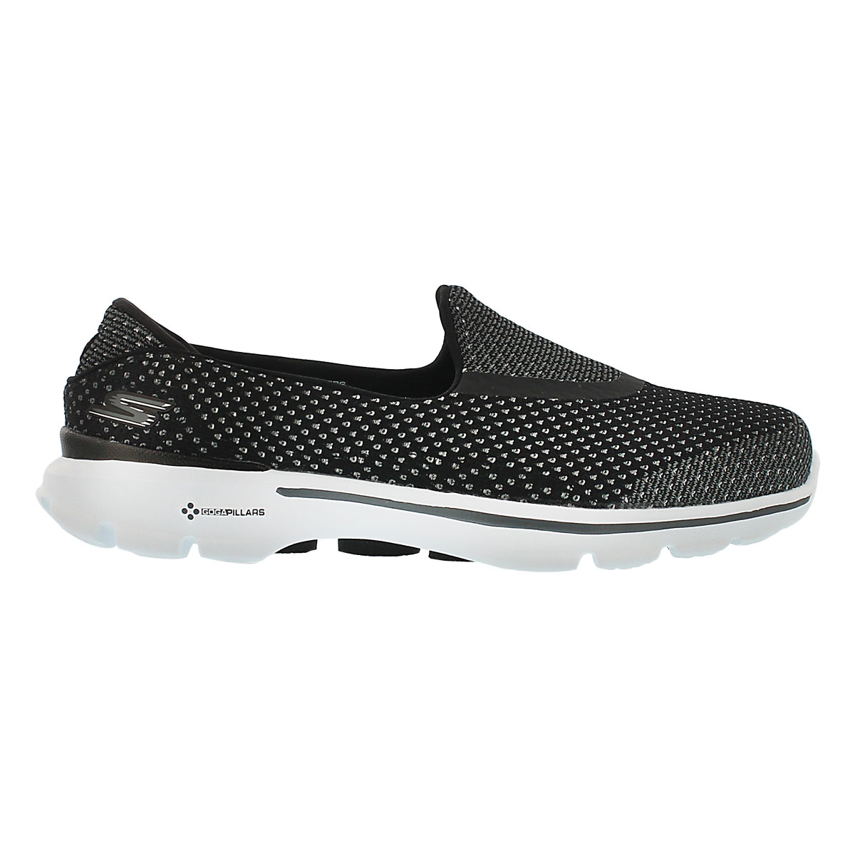Lds GOwalk 3 blk slip on sneaker