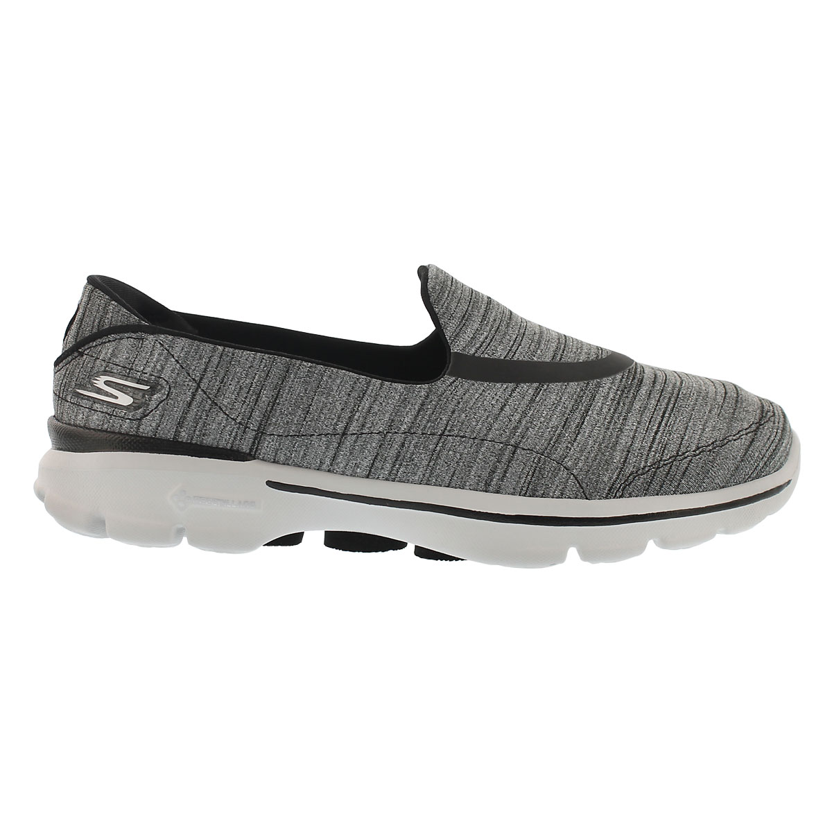 Lds GOwalk 3 blk/gry walking shoe