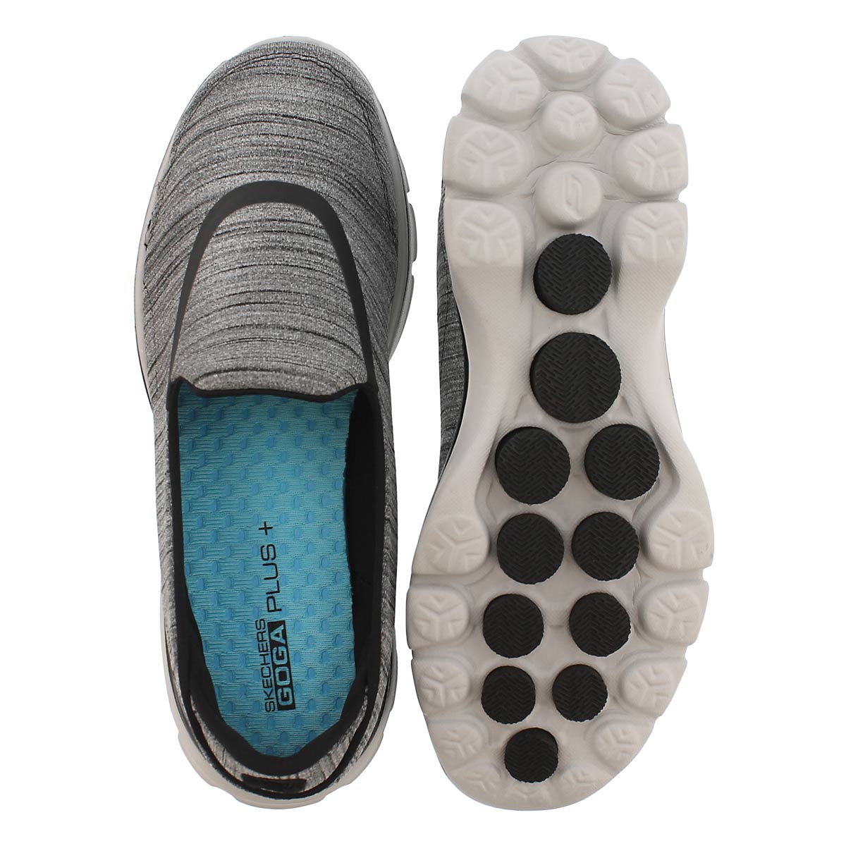 Lds GOwalk 3 blk/gry walking shoe