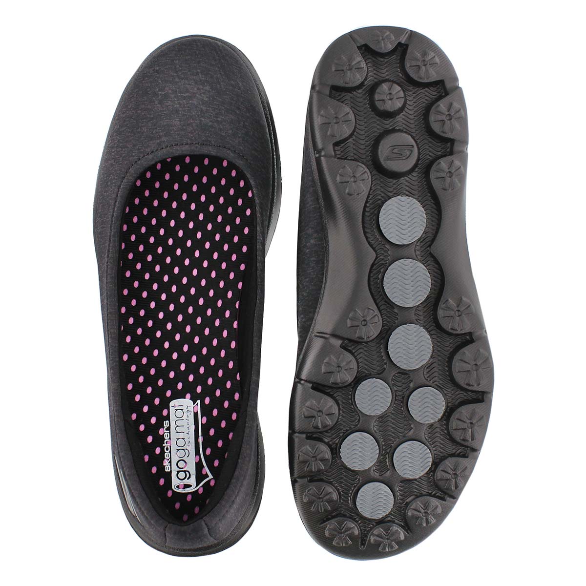 Lds GOstep Challenge blk walking shoe