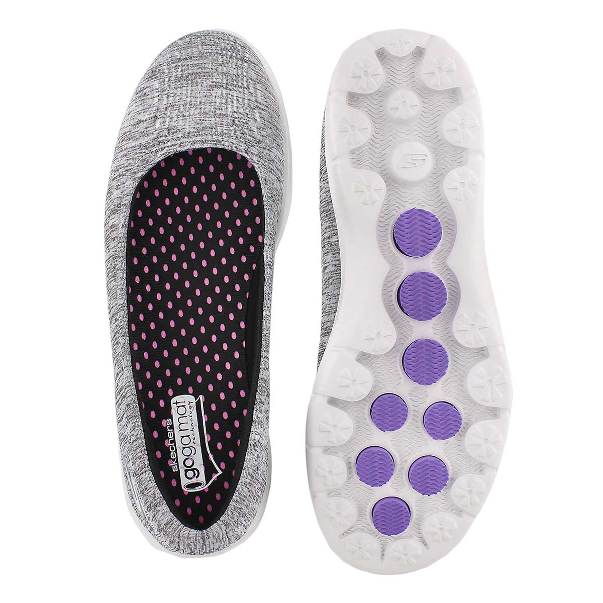 Lds GOstep Challenge blk/wt walking shoe