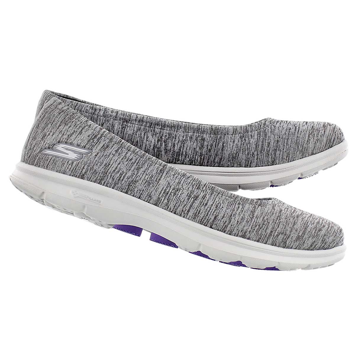 Lds GOstep Challenge blk/wt walking shoe