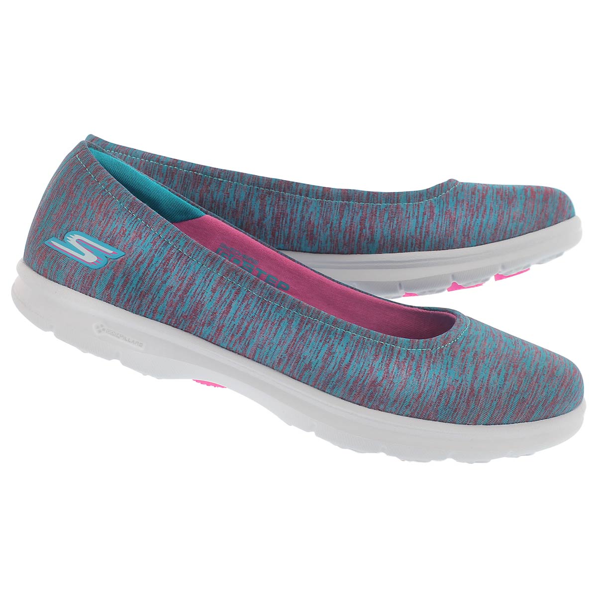 Lds GOstep Challenge blu/pk walking shoe