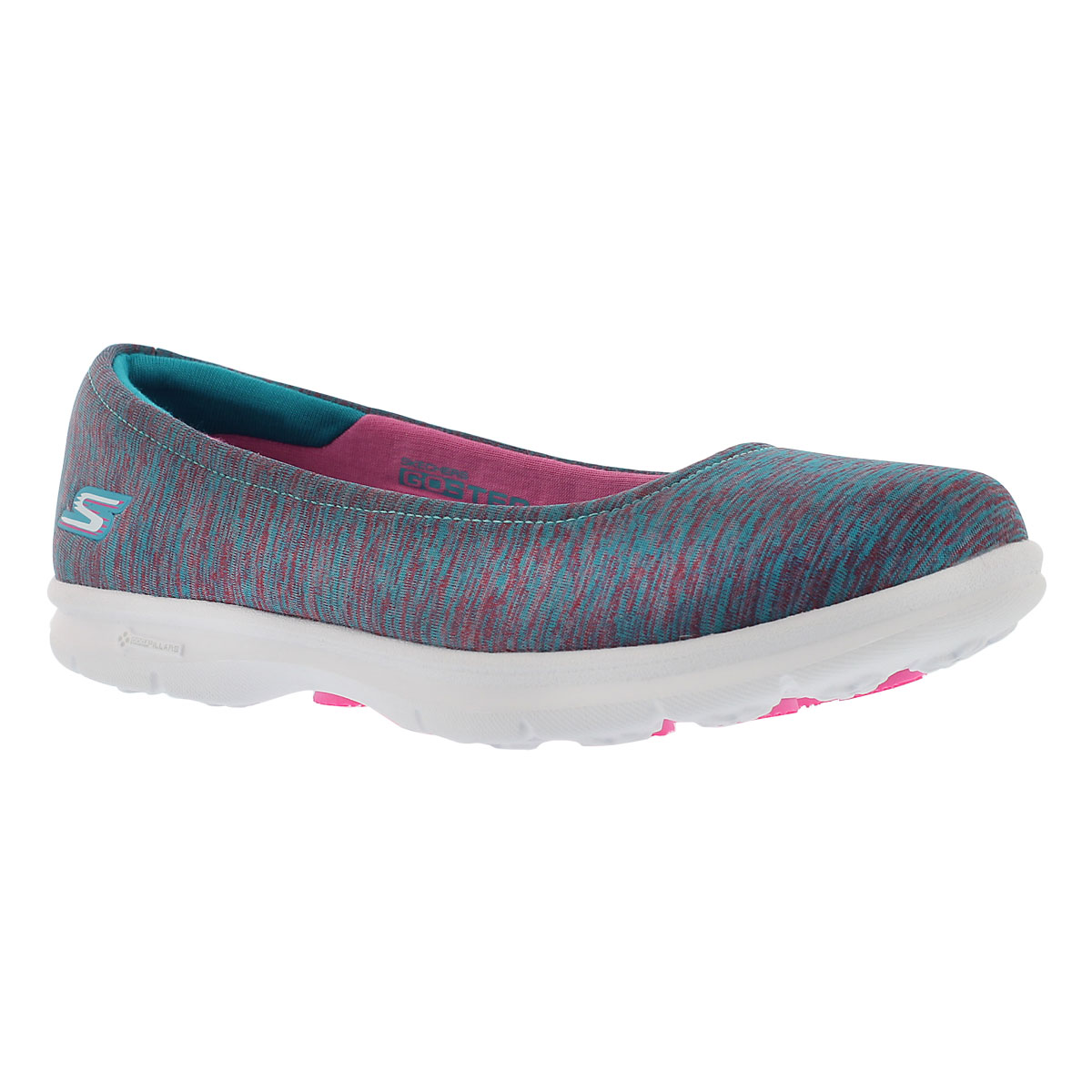 Lds GOstep Challenge blu/pk walking shoe