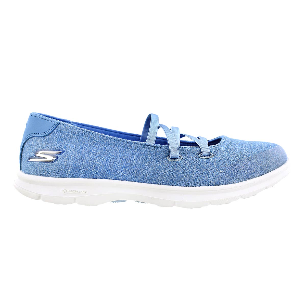 Lds Pose blue mary jane flat