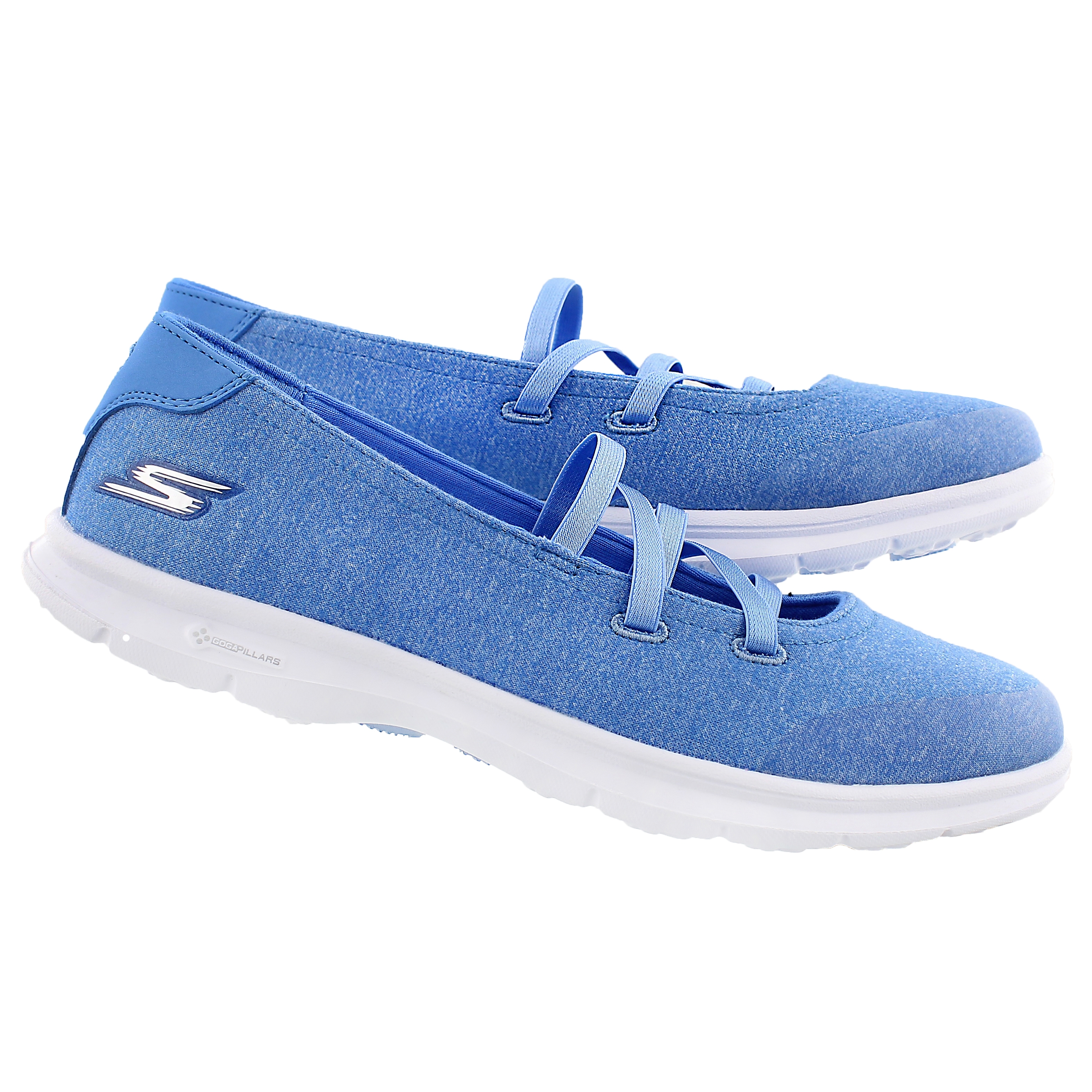 Lds Pose blue mary jane flat