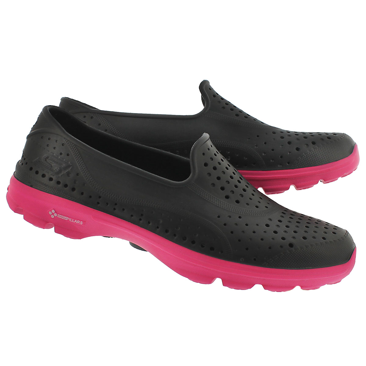 Lds H2 GO black/pink waterproof slip on