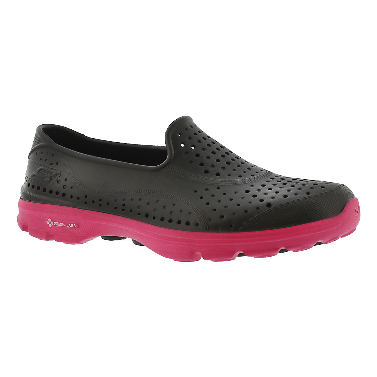 Lds H2 GO black/pink waterproof slip on