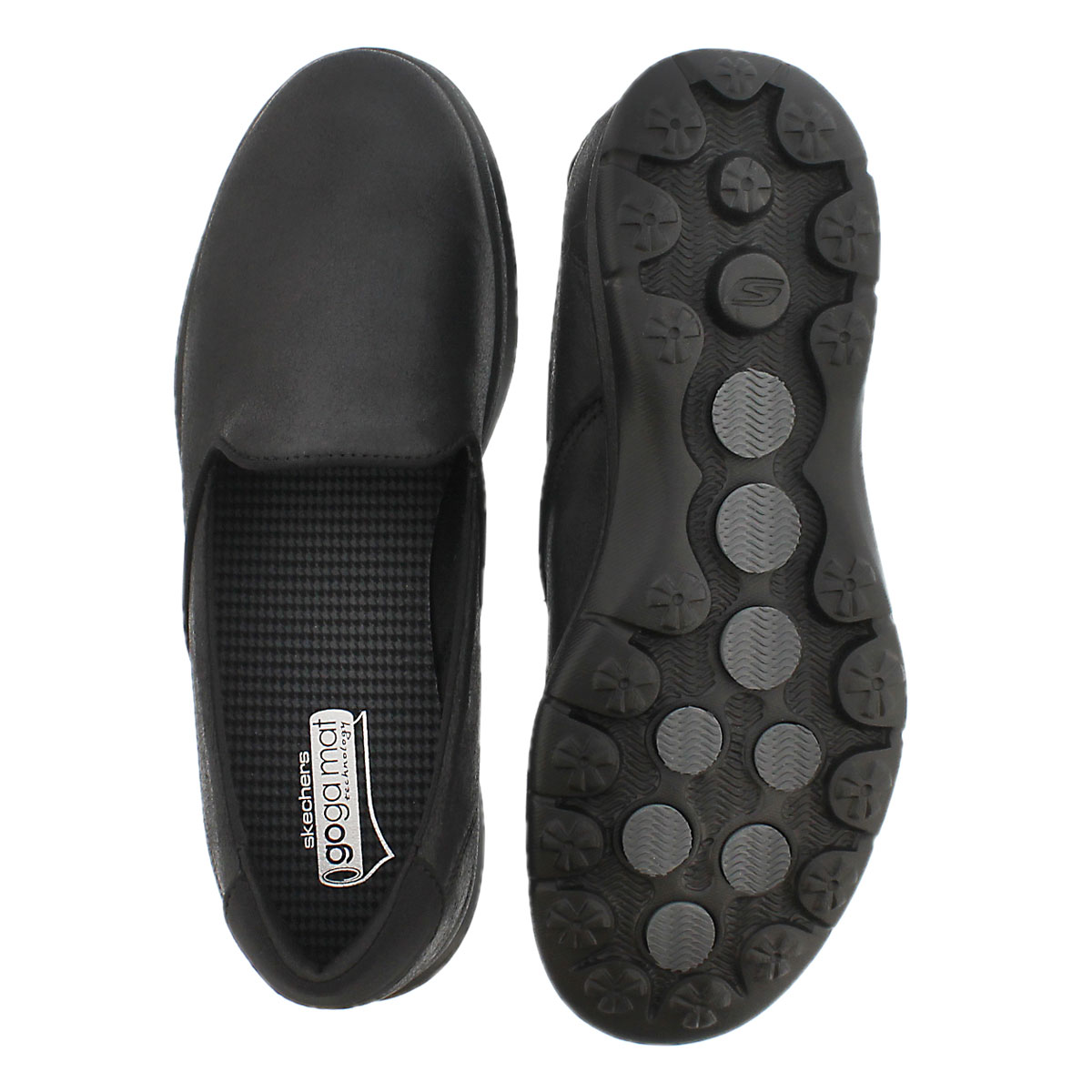 Lds Untouched black slip on loafer