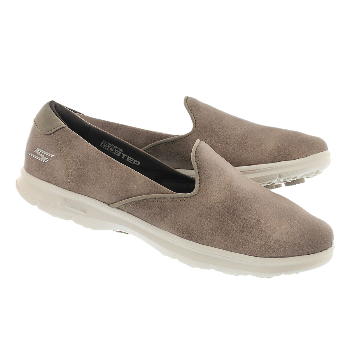 Lds Untouched taupe slip on loafer