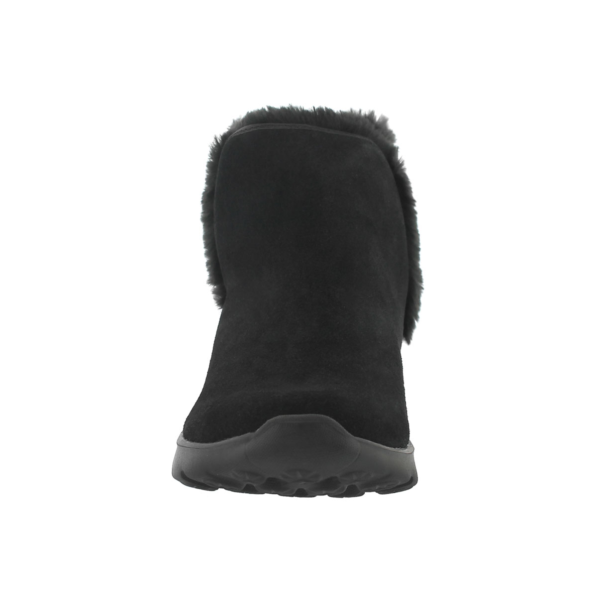 Lds 400 black pull on suede boot