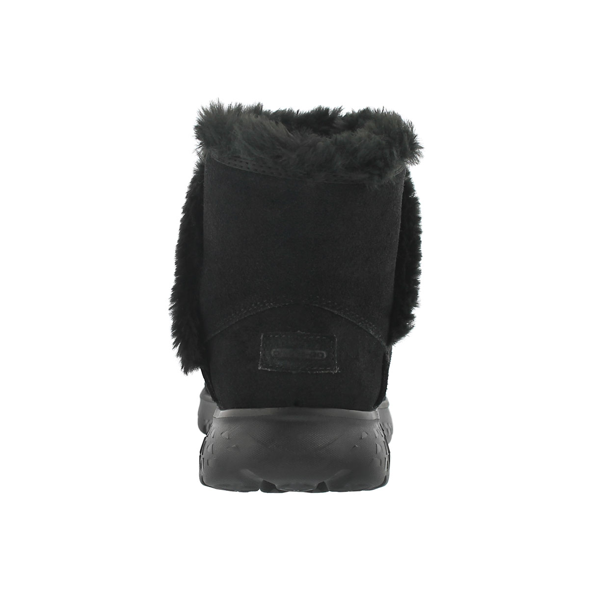 Lds 400 black pull on suede boot