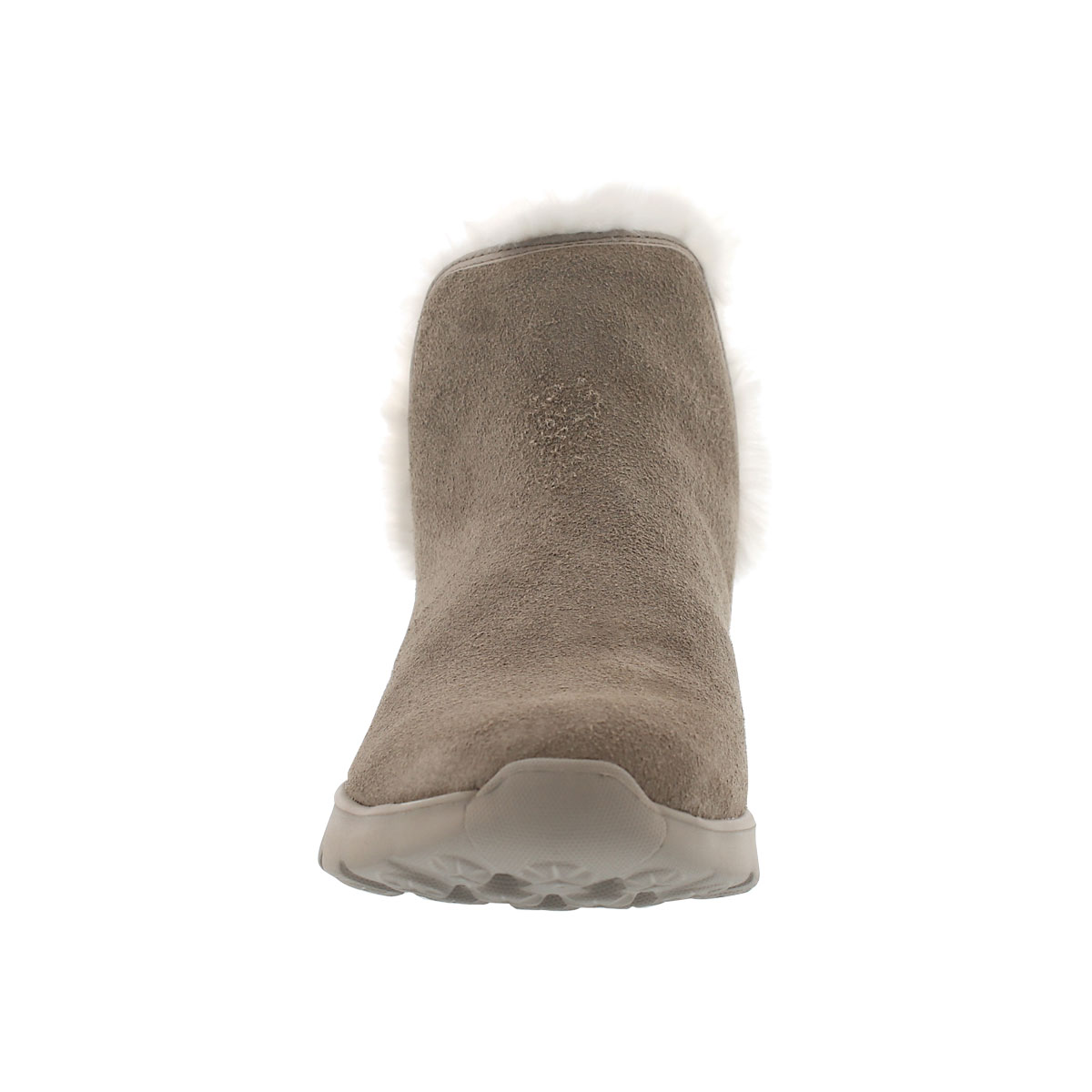 Lds 400 taupe pull on suede boot