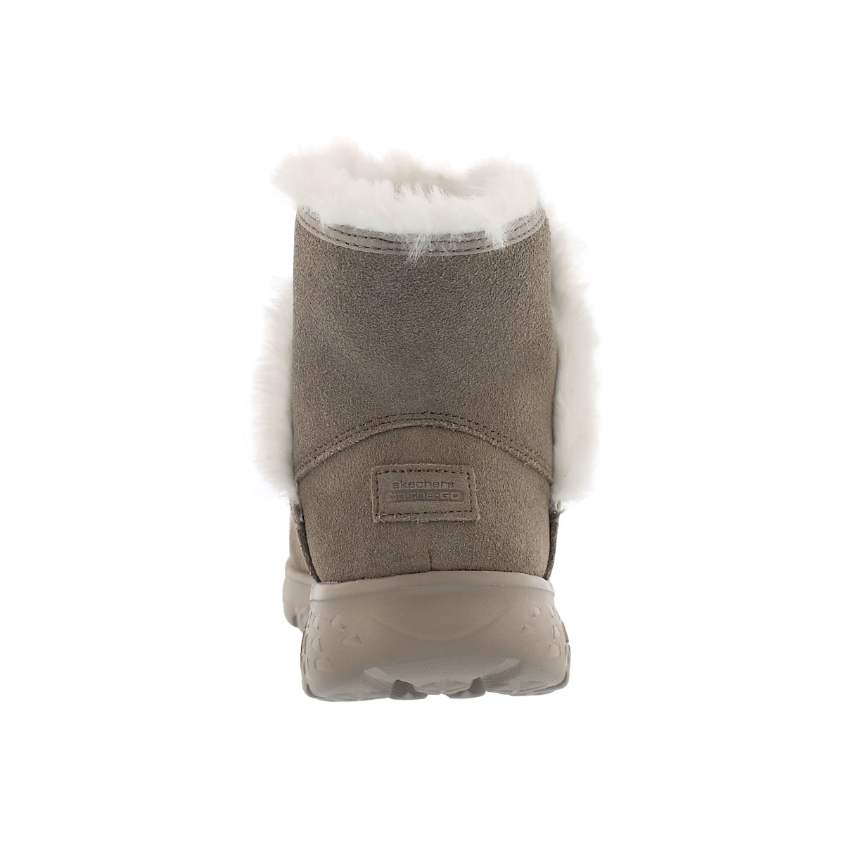 Lds 400 taupe pull on suede boot