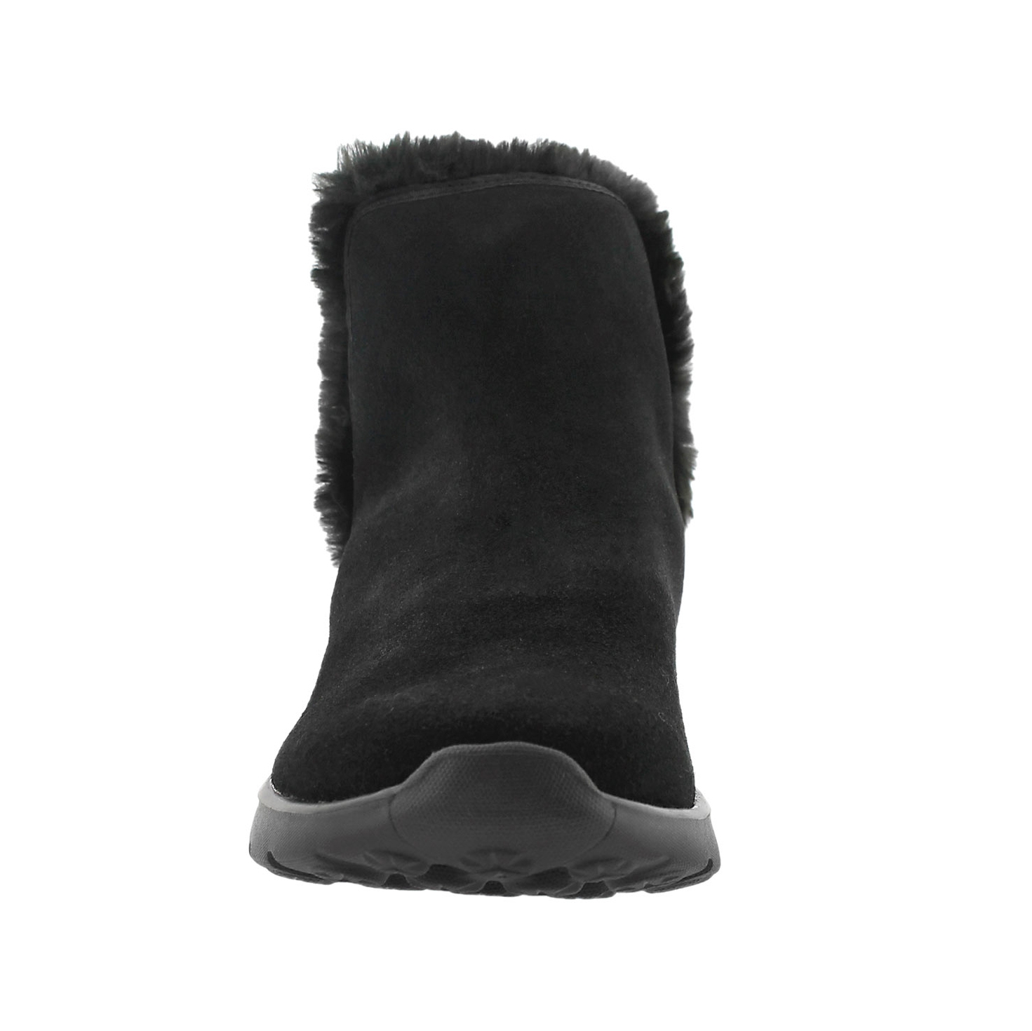Lds 400 Cozies blk quilted suede boot