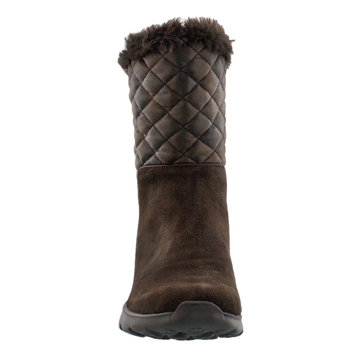 Lds 400 Snugly choc quilted mid boot