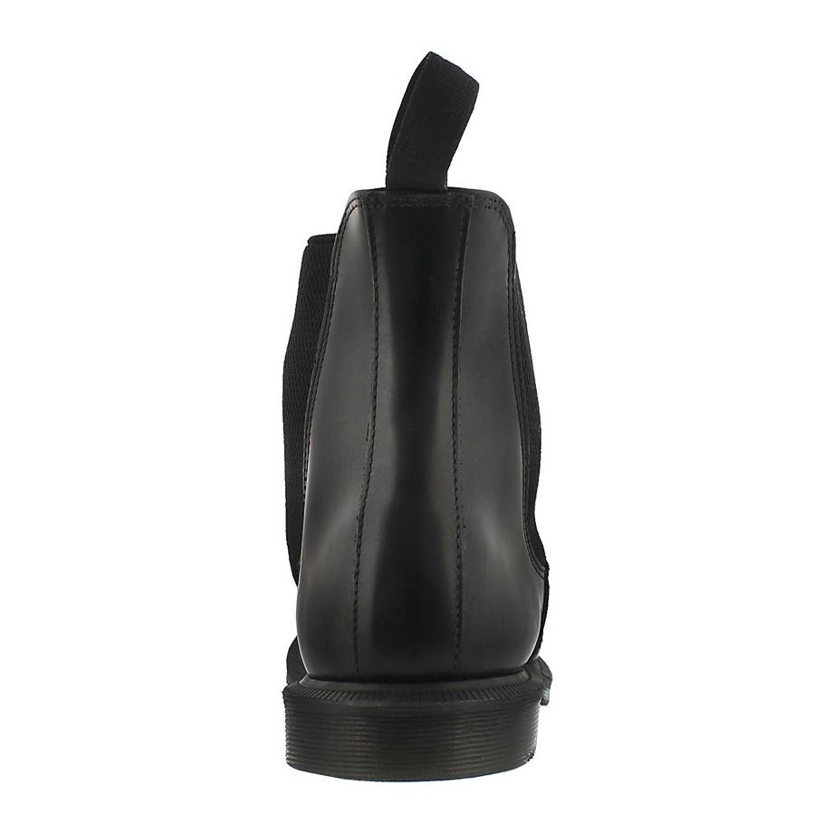 Lds Flora black pull on chelsea boot
