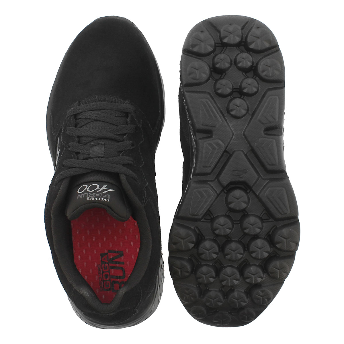 Lds GOrun 400 black lace up running shoe