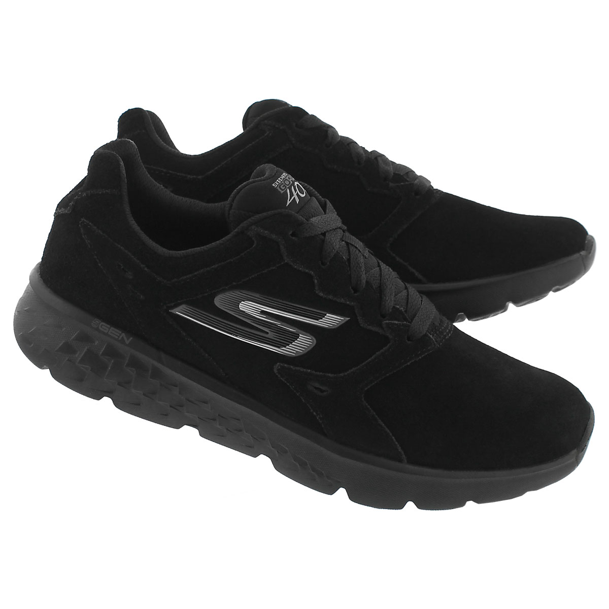 Lds GOrun 400 black lace up running shoe
