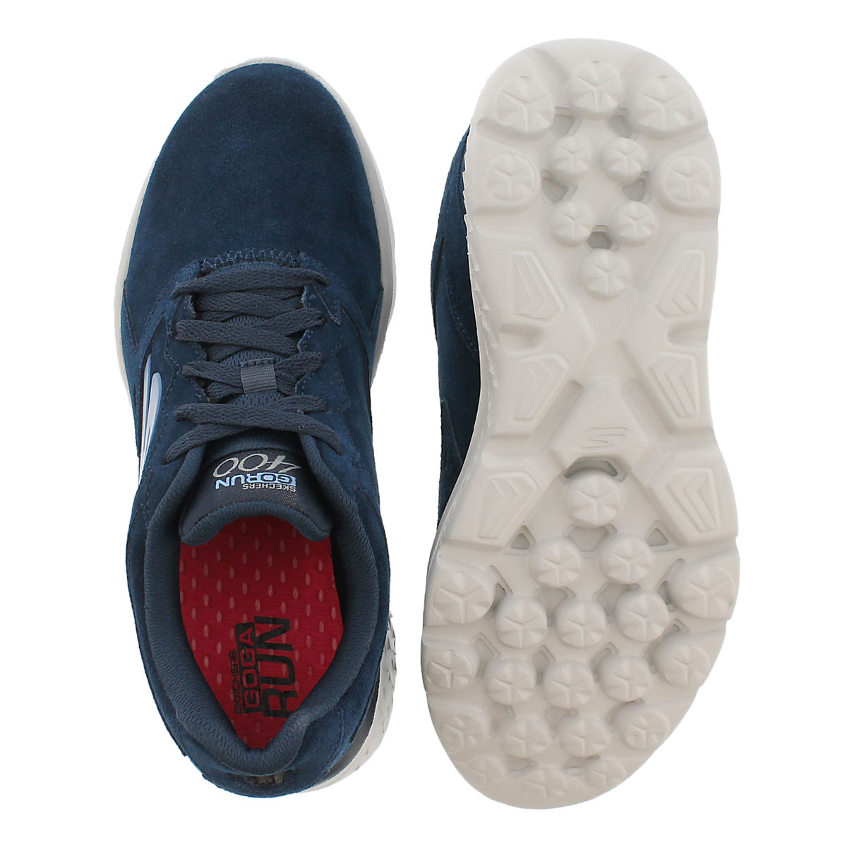 Lds GOrun 400 navy lace up running shoe