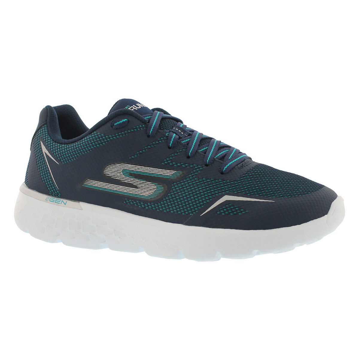 Women's GOrun 400 navy/aqua lace up sneakers