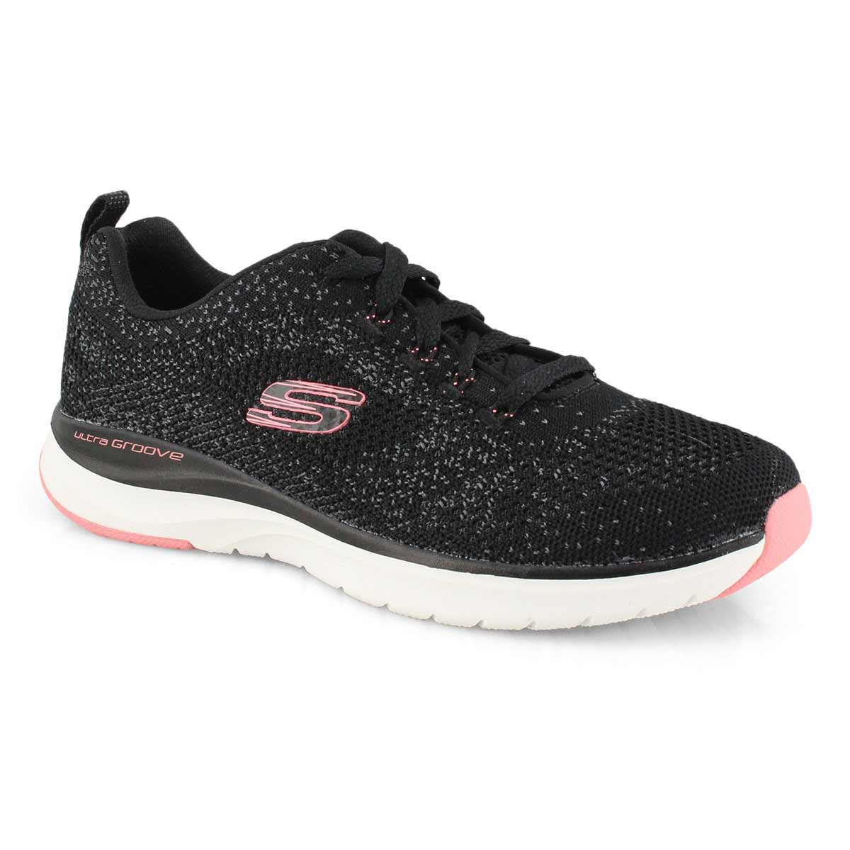 Lds Ultra Groove blk/pnk sneaker