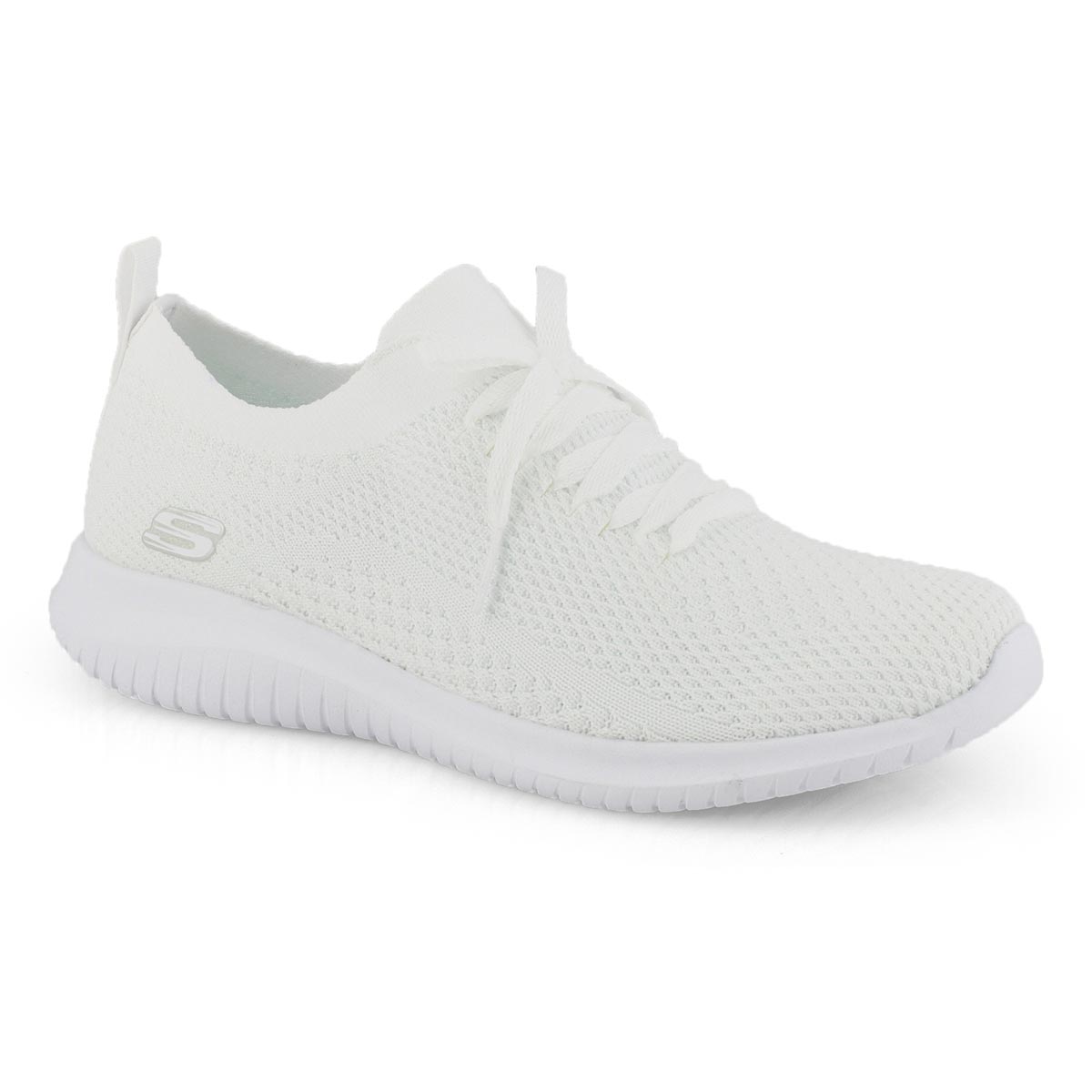 Lds Ultra Flex white slip on sneaker