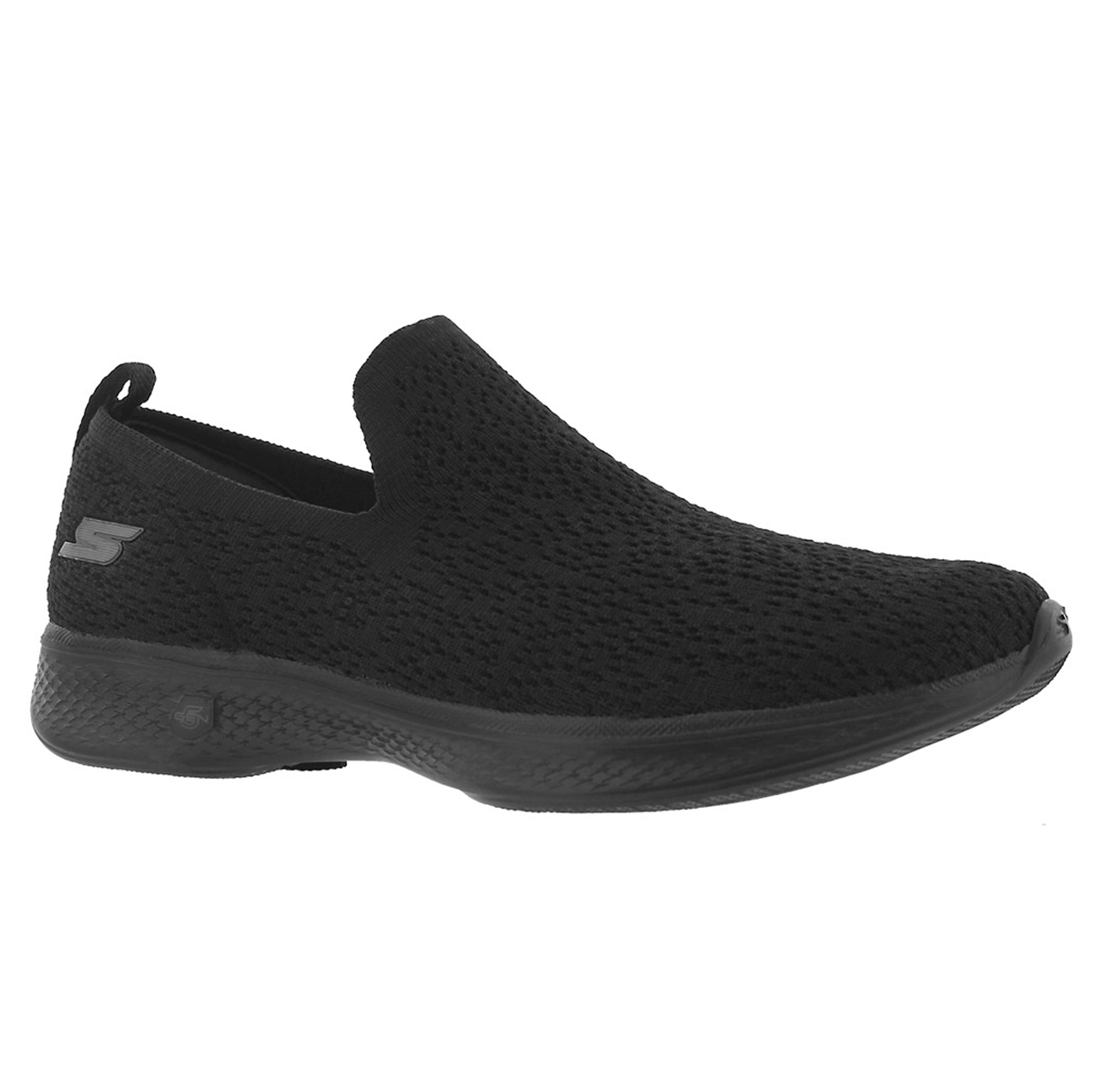 Women's GOwalk 4 black slip on shoes
