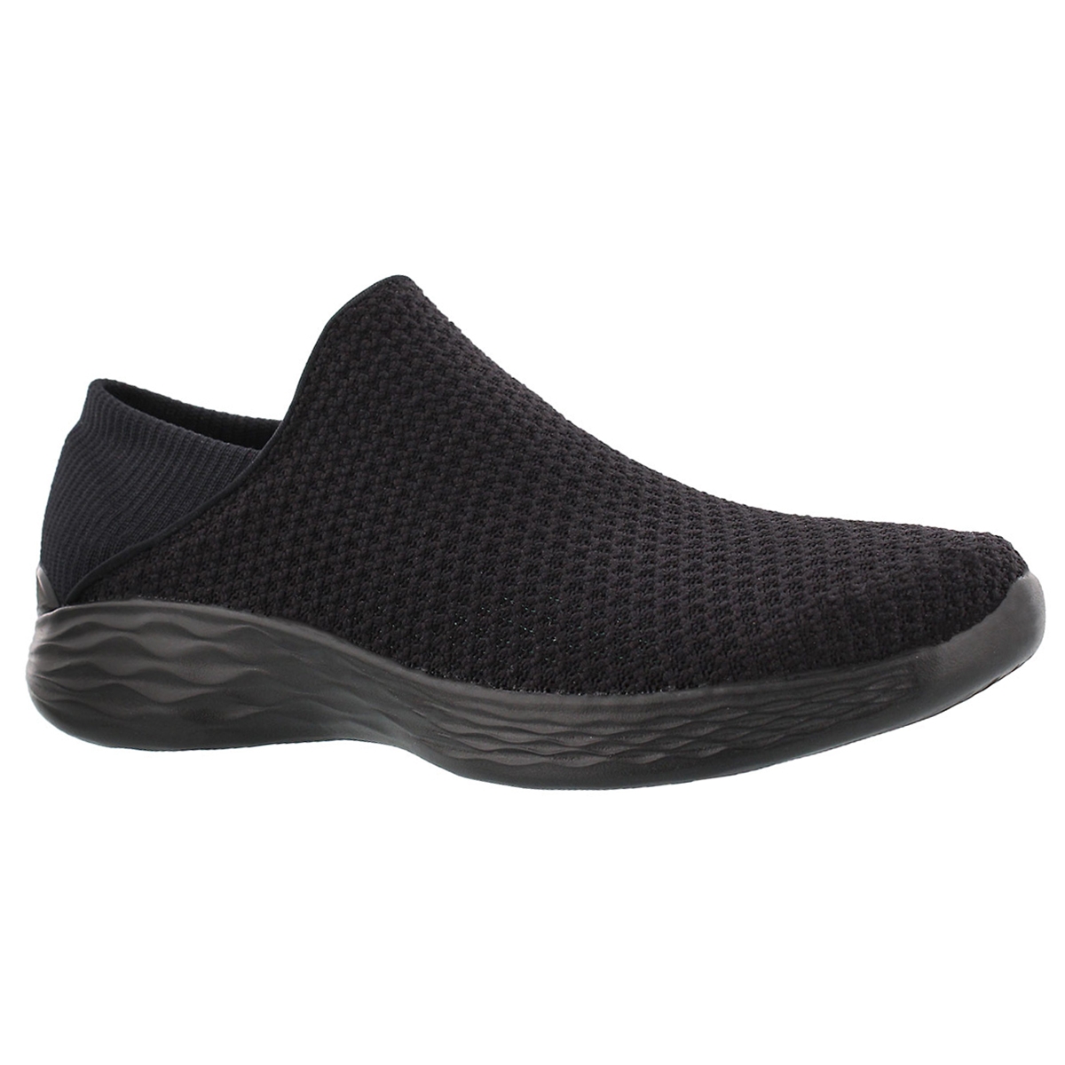 Lds You black slip on walking shoe