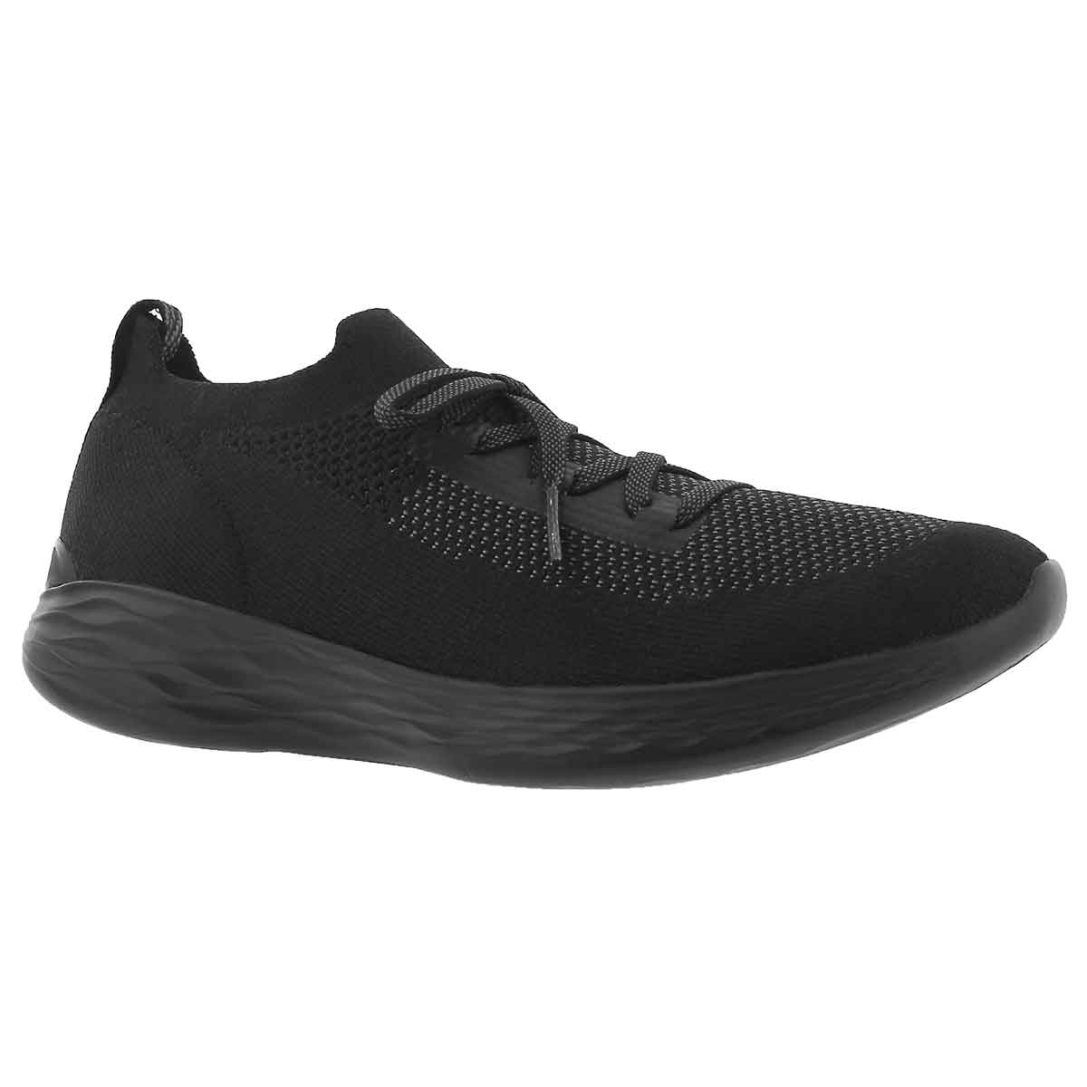 Women's YOU SHINE black/grey slip on sneakers