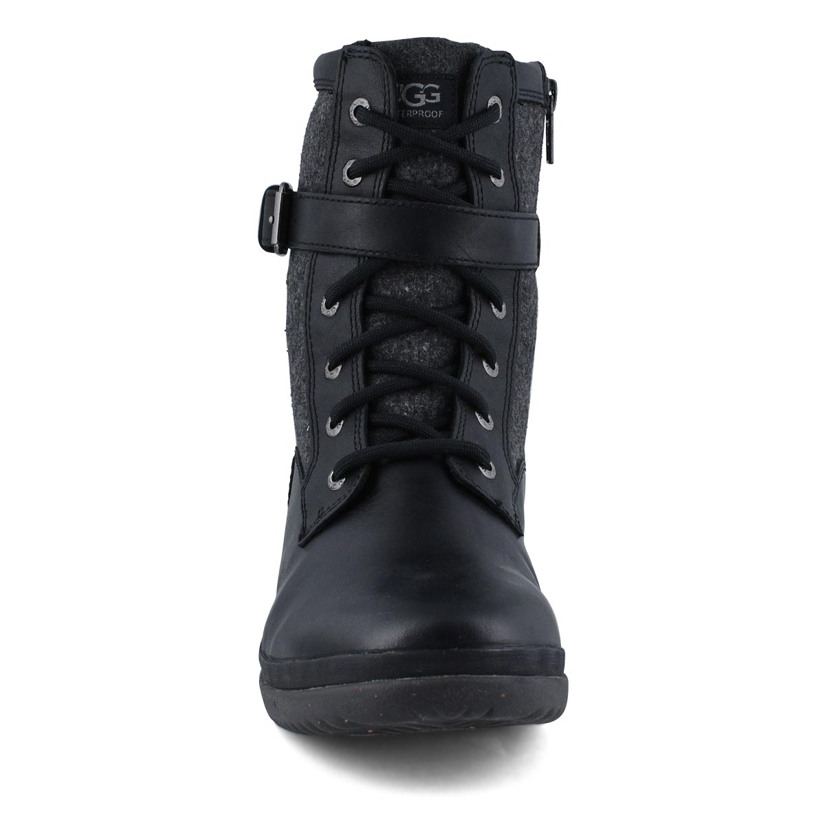 Lds Kesey blk lthr wtpf lace up boot