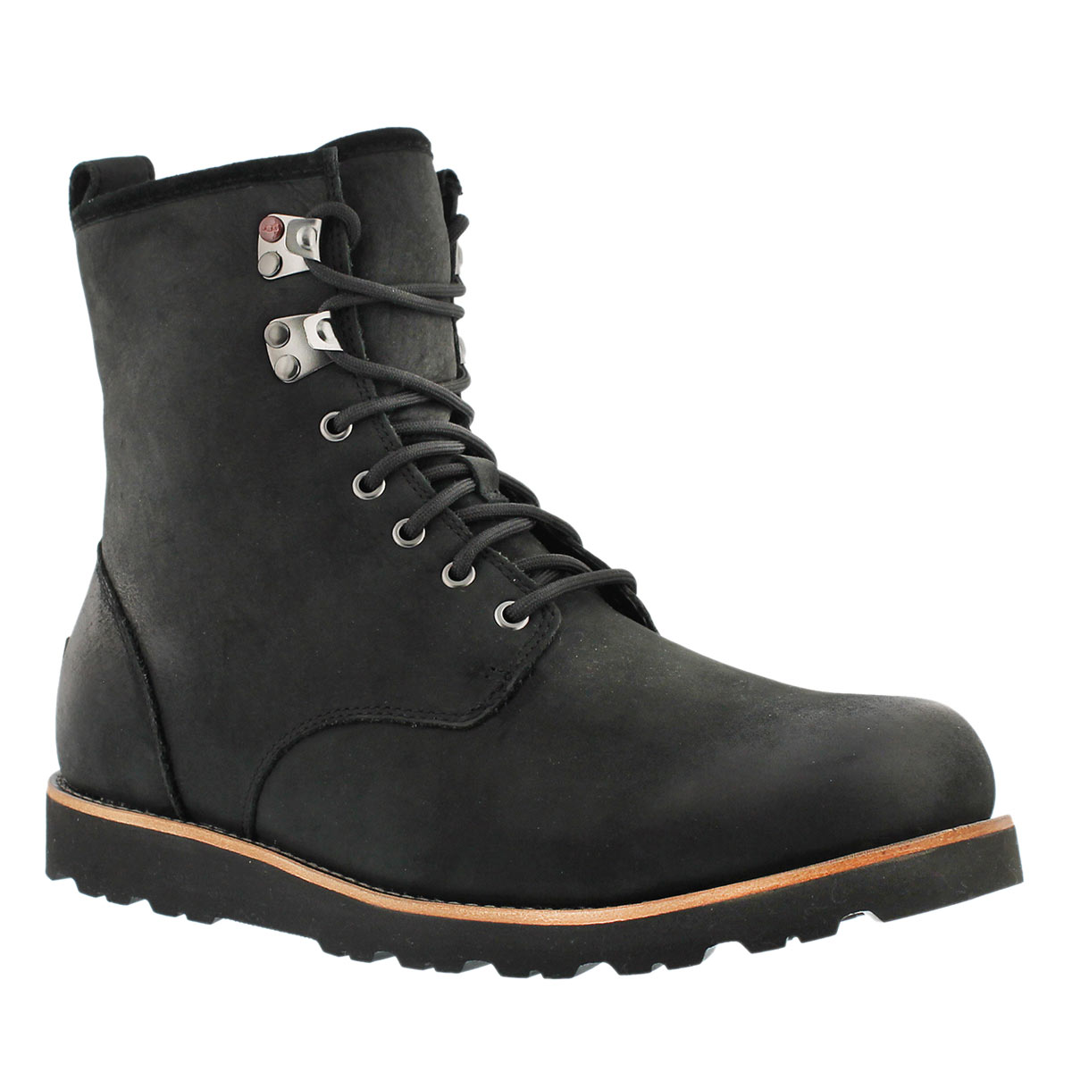 Mns Hannen blk lthr wtpf casual boot