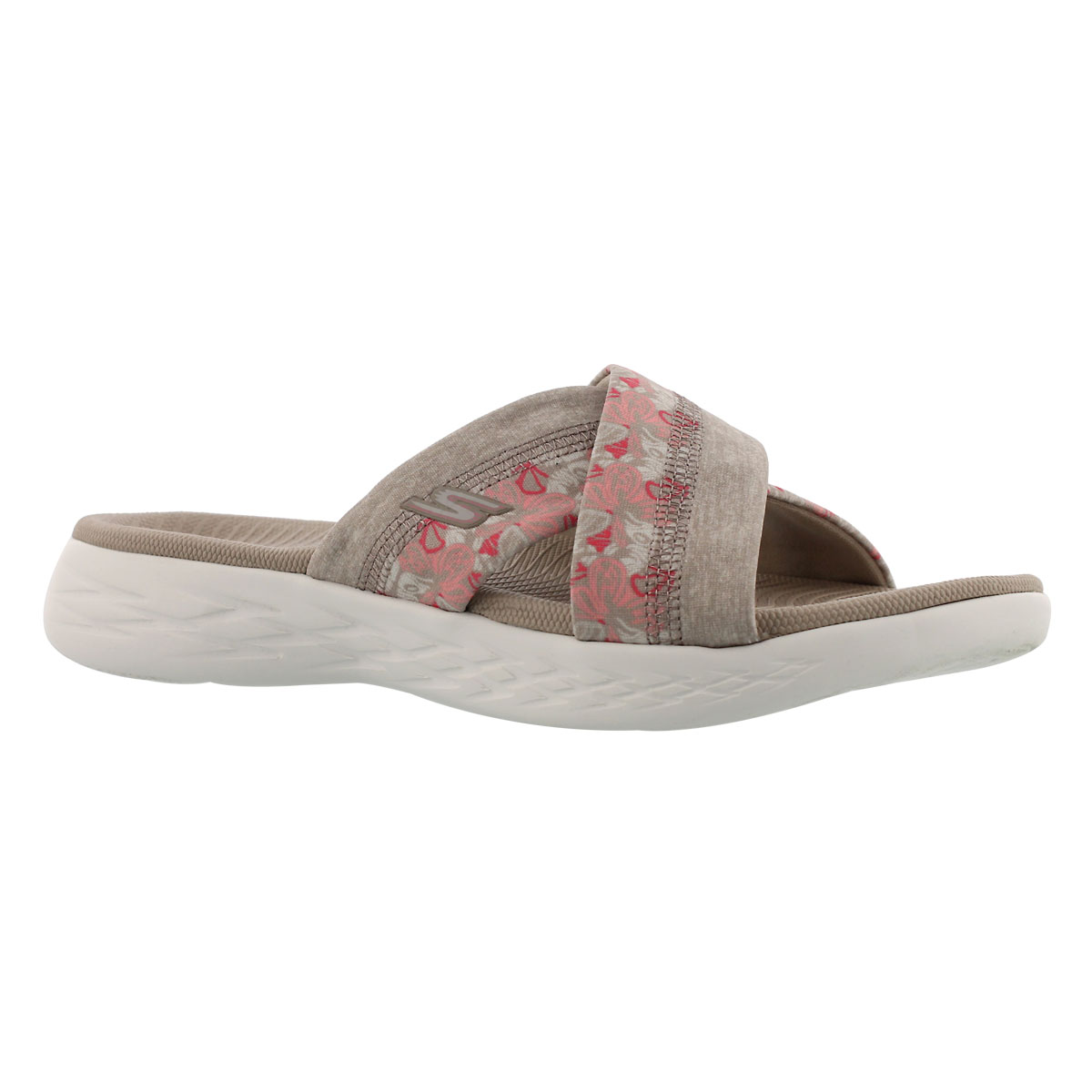 Women's ON-THE-GO 600 MONARCH taupe slide sandals