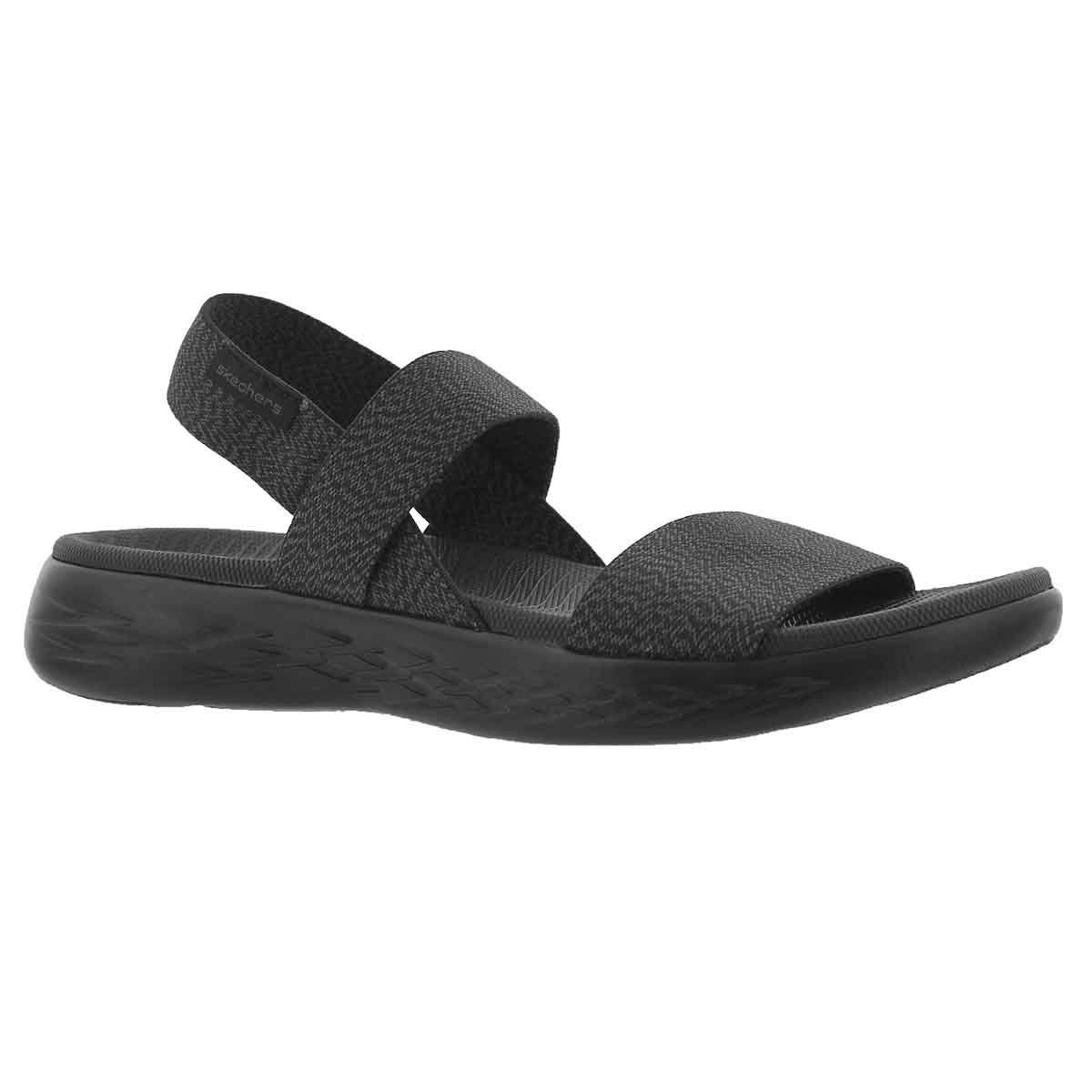 Women's ON THE GO 600 IDEAL black sport sandals