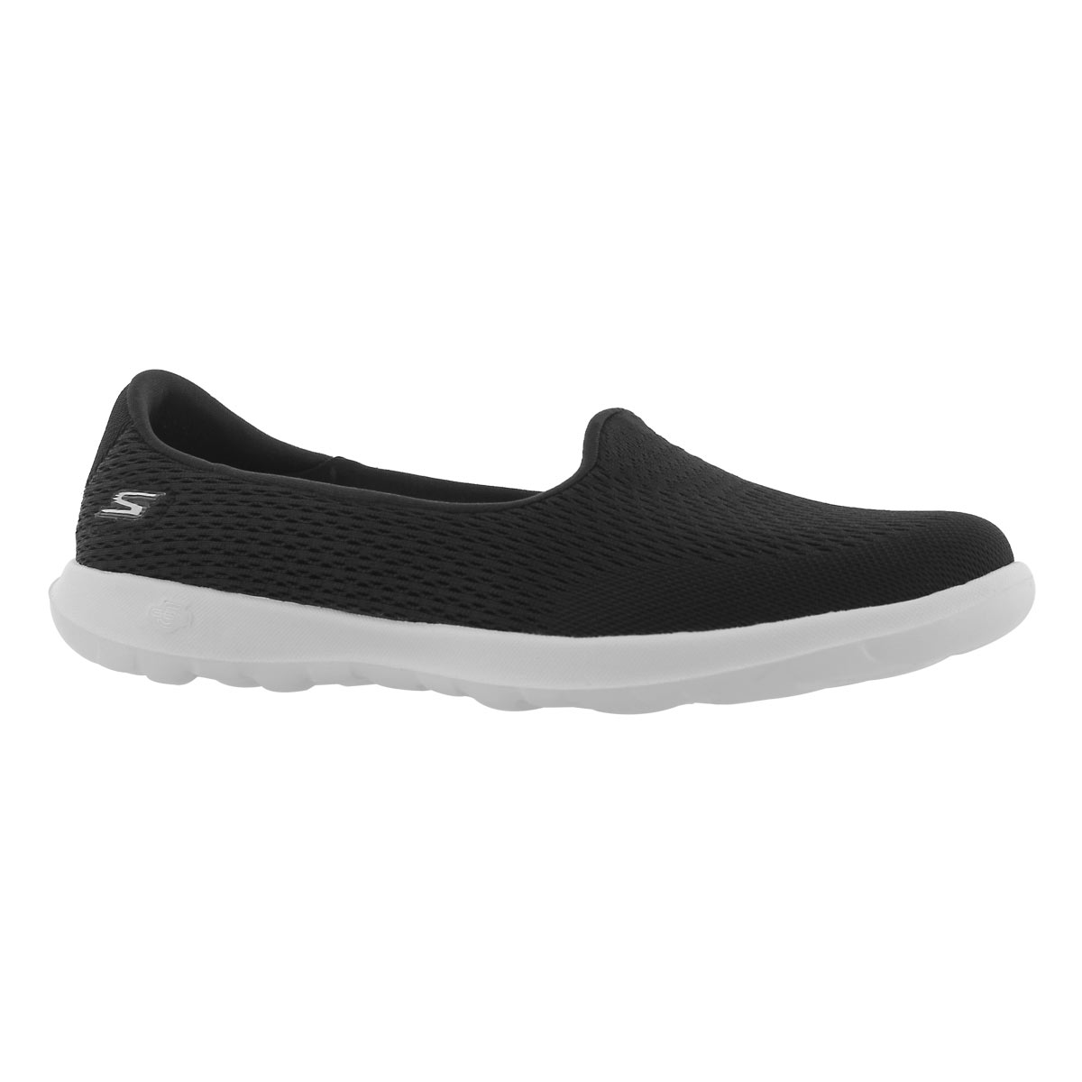 Lds GO Walk Lite blk/wht slip on shoe