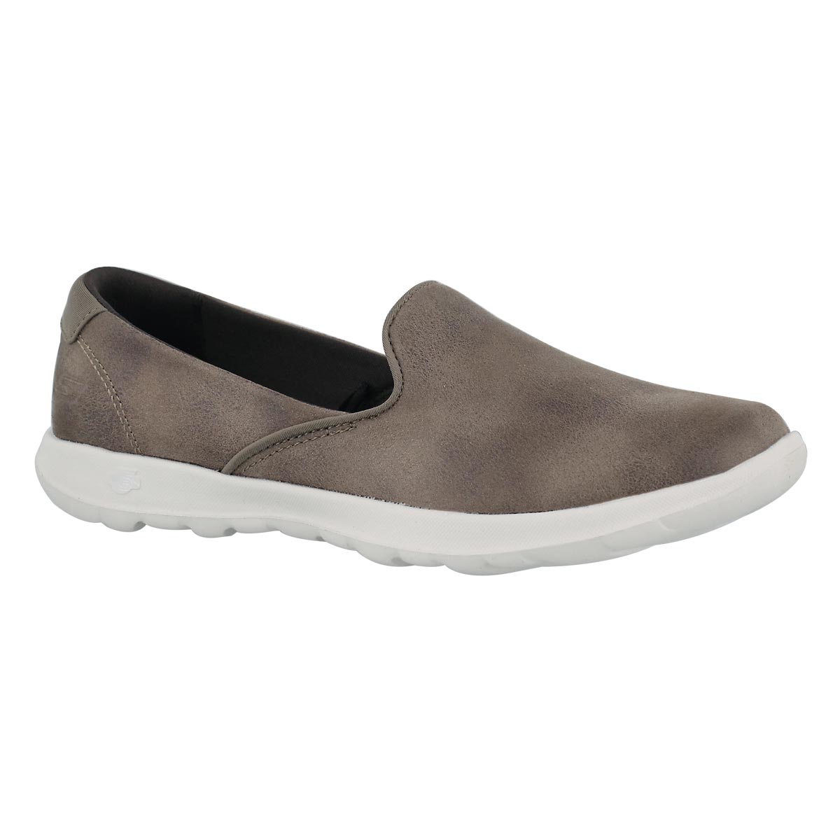 Lds GO Walk Lite taupe slip on shoe