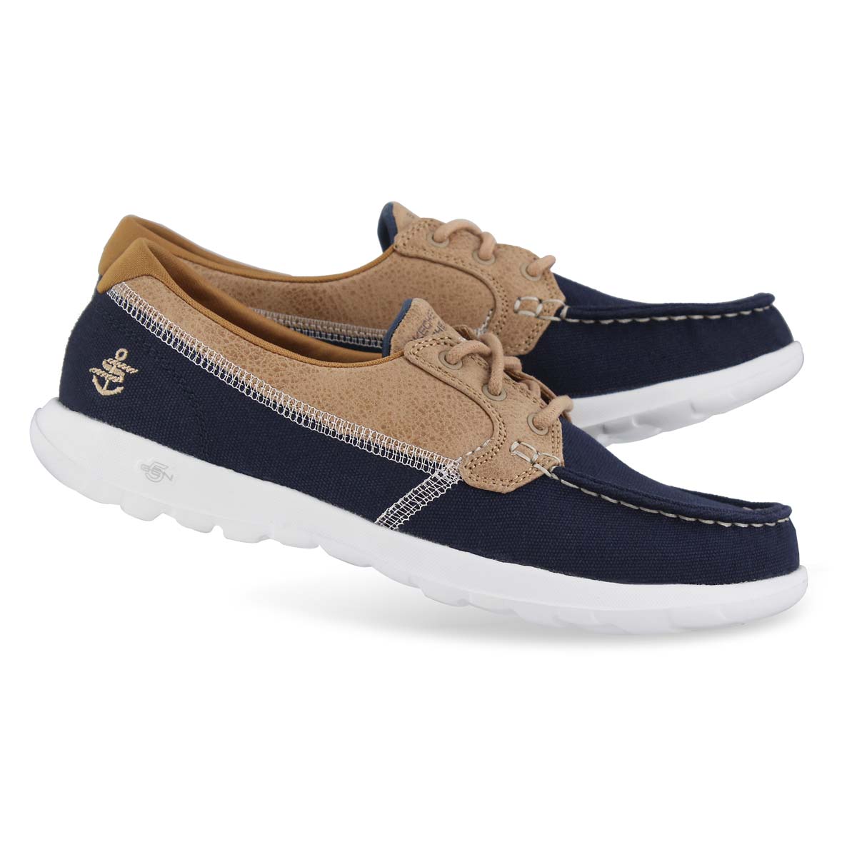 skechers gowalk lite coral boat shoe