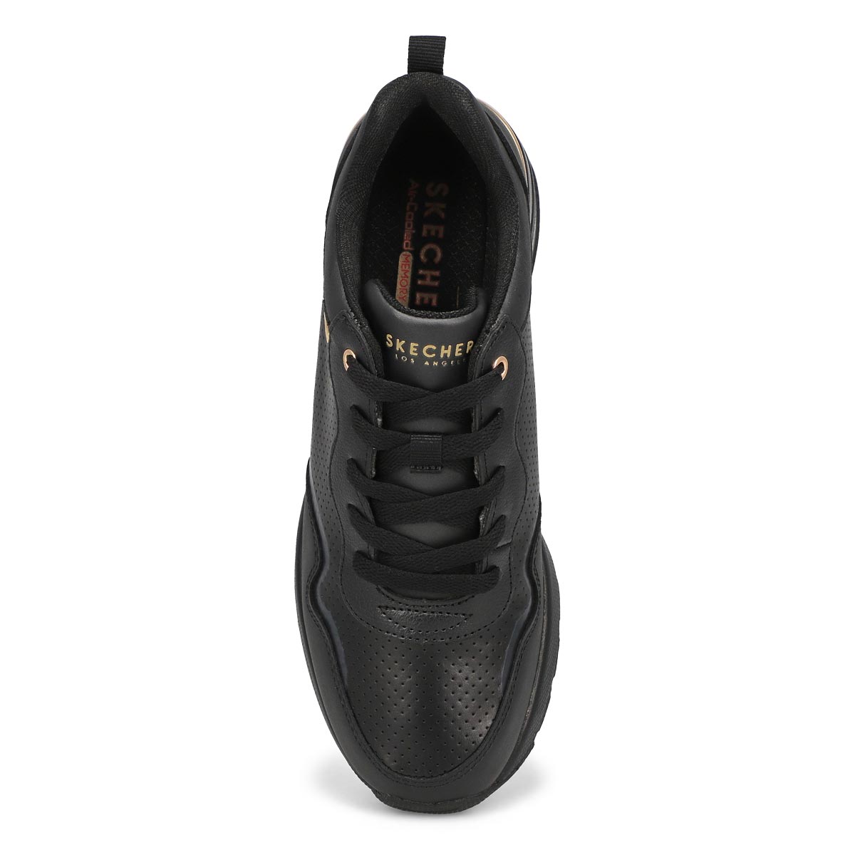 Womens Million Air Lace Up Sneaker - Black