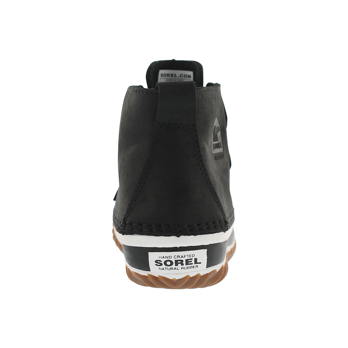 Lds Out'N About Leather blk casual booti