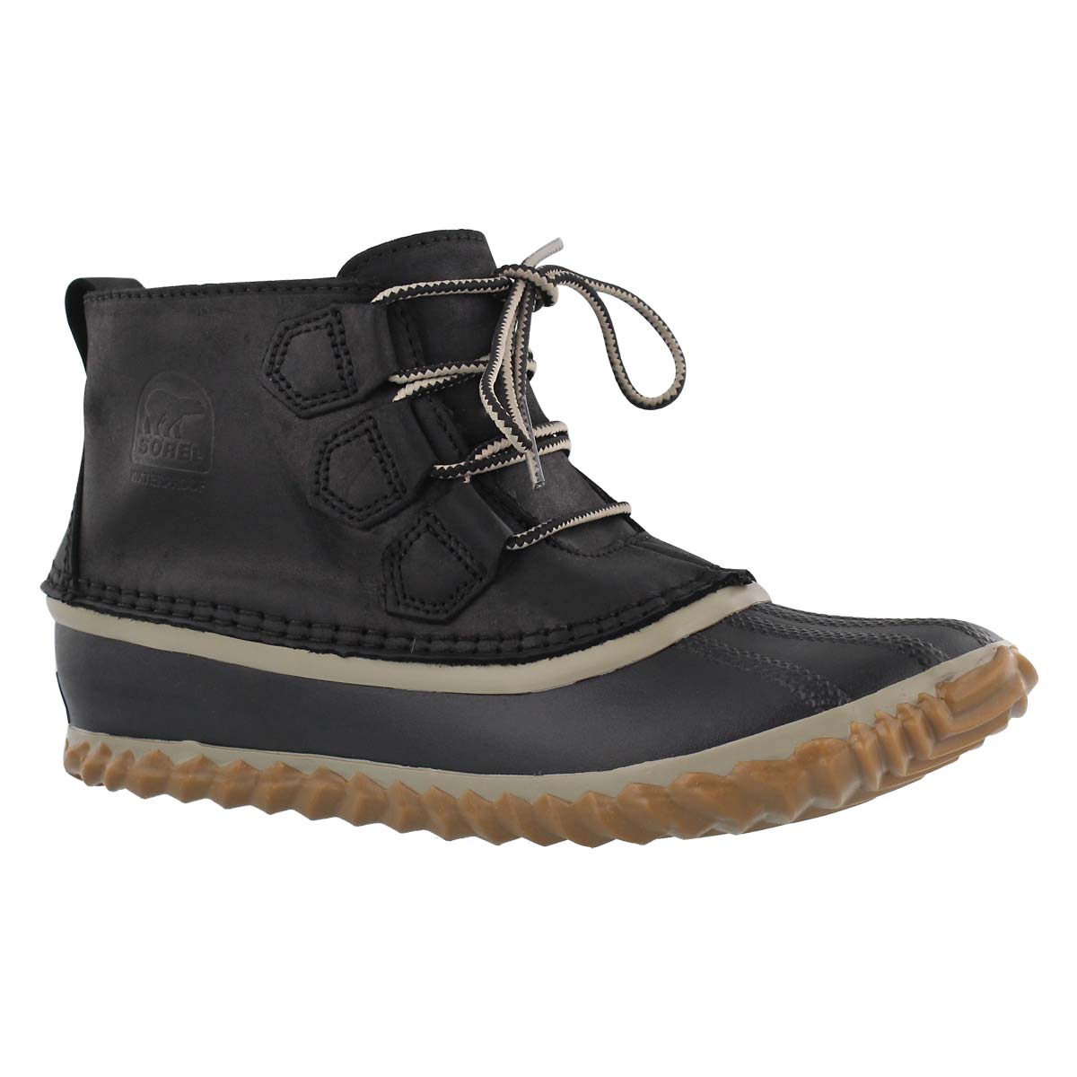 Women's OUT'N ABOUT LEATHER black/grey booties