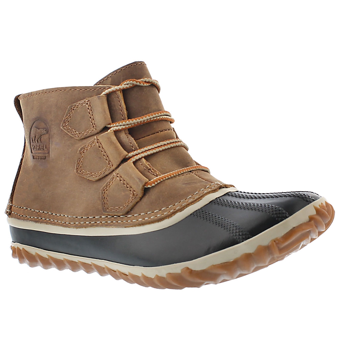Lds Out'N About Leather brn casual booti