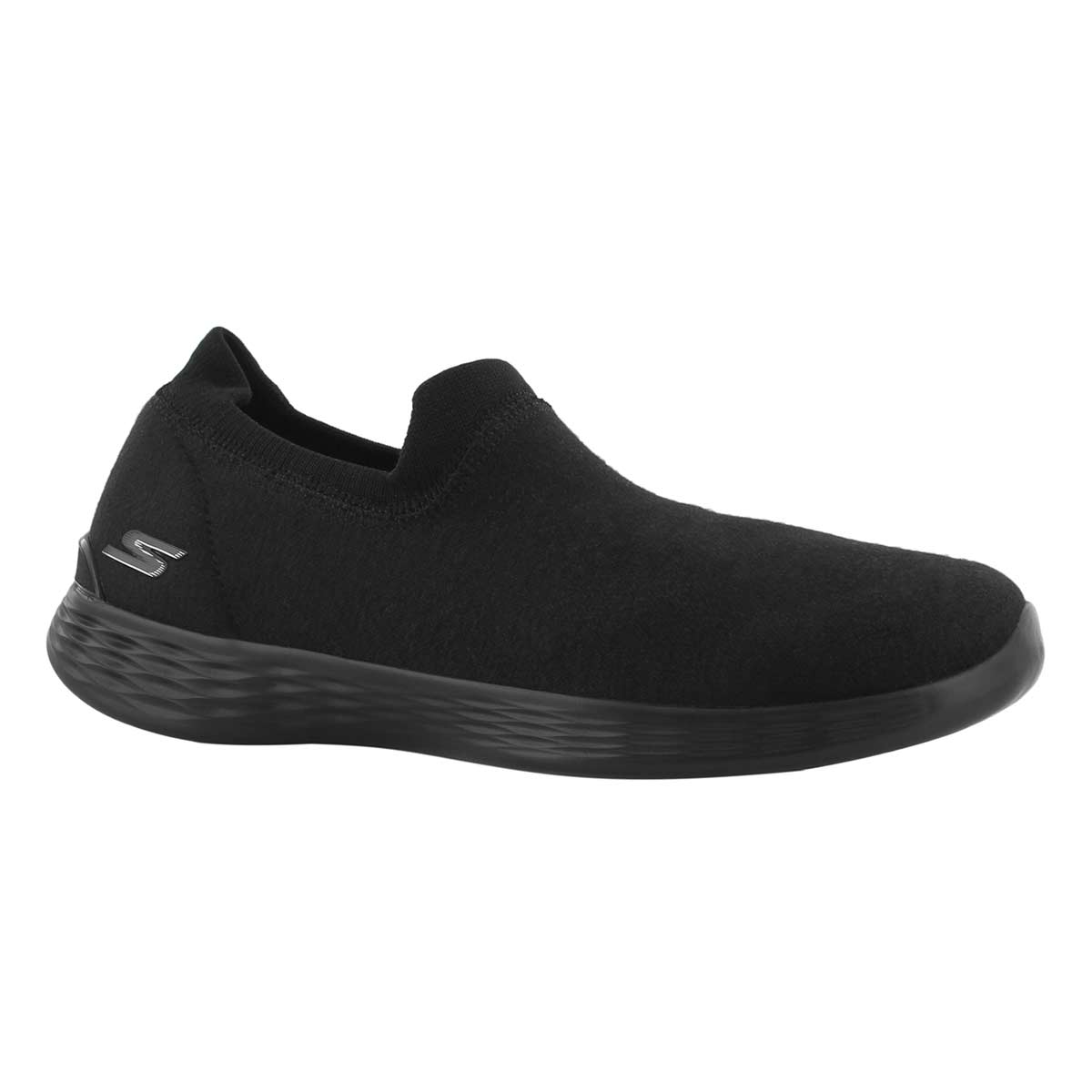 Lds You Define blk/blk slip on shoe