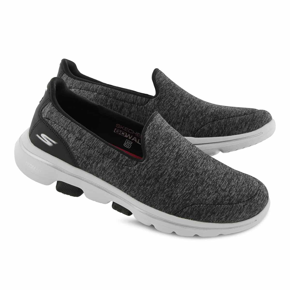 skechers go walk womens silver