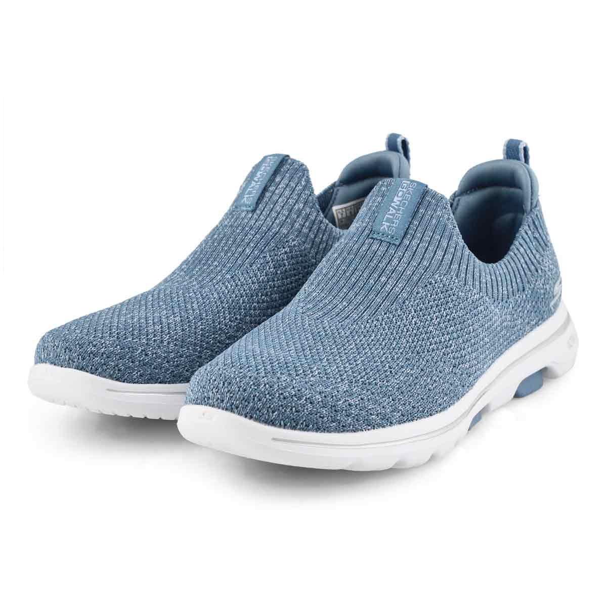 blue slip on shoes
