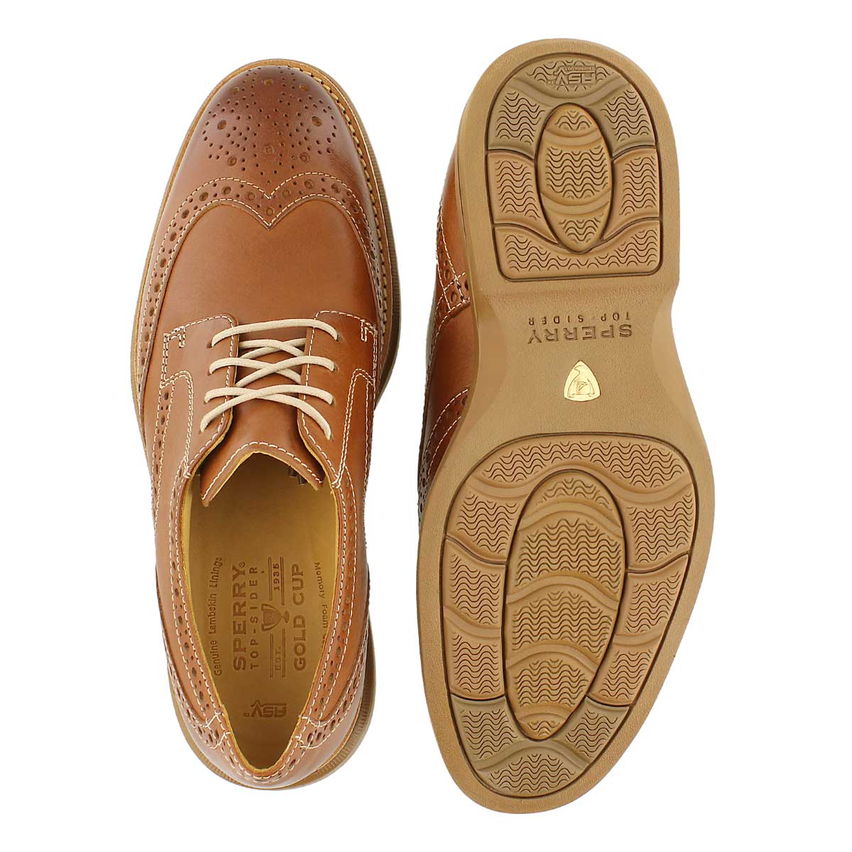 Mns Gold Bellingham Wingtip tan oxford