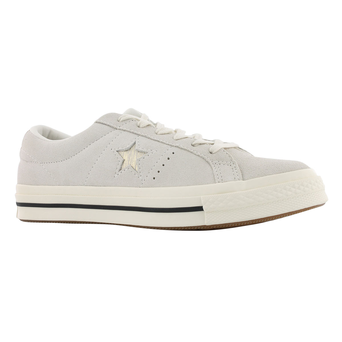 Women's ONE STAR egret/gold sneakers