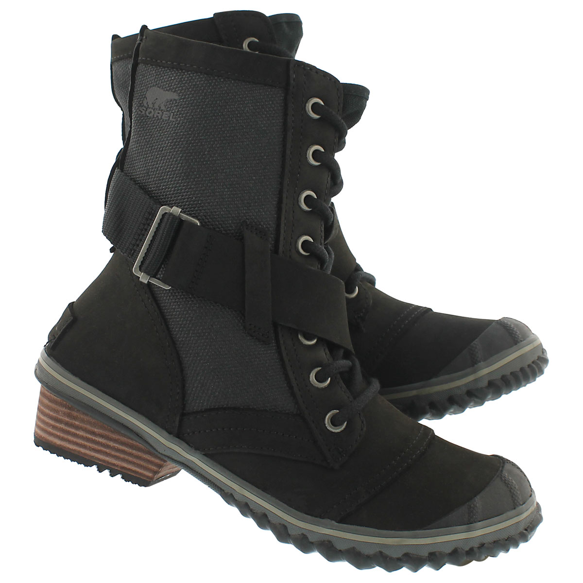 Lds Slimboot Lace black combat boot