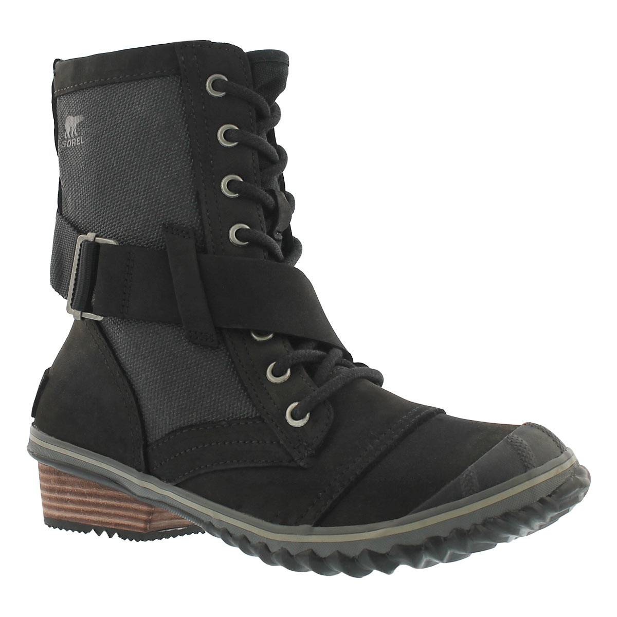Lds Slimboot Lace black combat boot