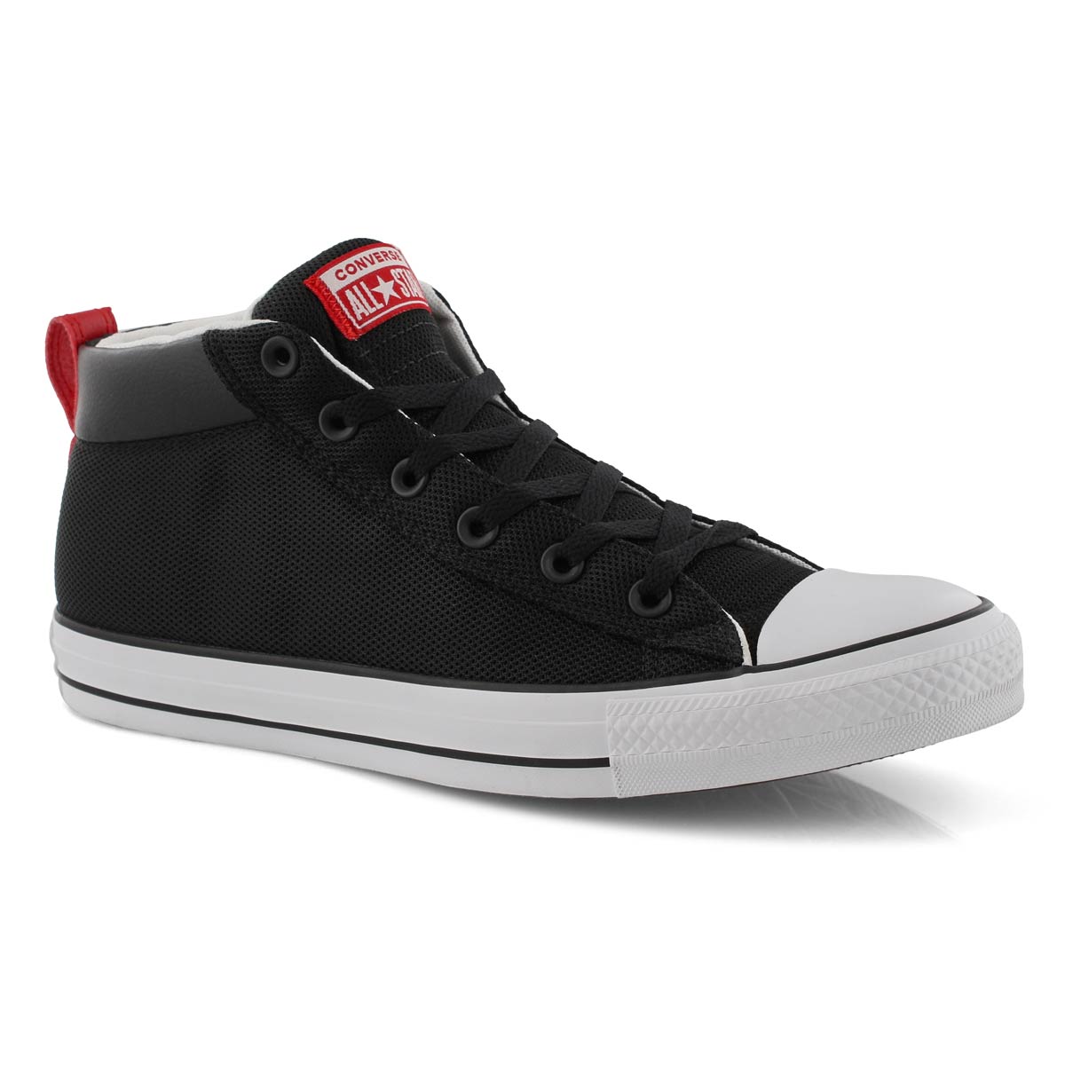 Mns CTAS Street Mid blk/wht/rd snkr